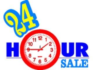 Sticker Custom Preview Image #000103 Advertising Sales Promos24 Hour Sale2