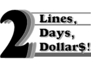 Sticker Custom Preview Image #000105 Advertising Sales Promos2 Lines2 Dollars2 Days