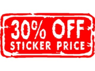 Sticker Custom Preview Image #000107 Advertising Sales Promos30 Off1