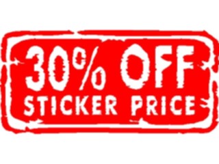 Sticker Custom Preview Image #000107 Advertising Sales Promos30 Off1