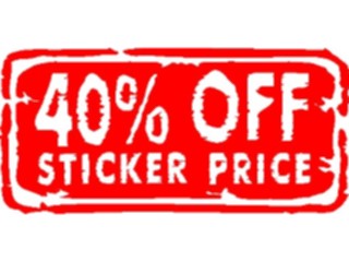 Sticker Custom Preview Image #000110 Advertising Sales Promos40 Off1