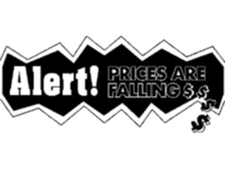 Sticker Custom Preview Image #000123 Advertising Sales Promos Alert Prices Falling