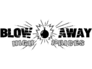 Sticker Custom Preview Image #000170 Advertising Sales Promos Blow Away High Prices