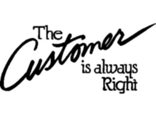 Sticker Custom Preview Image #000238 Advertising Sales Promos Customeris Always Right