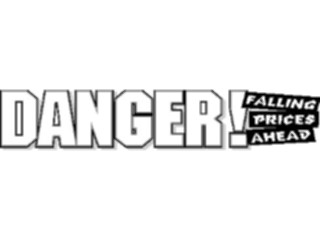 Sticker Custom Preview Image #000239 Advertising Sales Promos Danger Falling Prices1