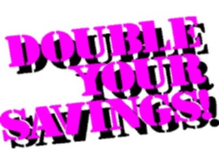 Sticker Custom Preview Image #000262 Advertising Sales Promos Double Your Savings