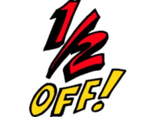 Sticker Custom Preview Image #000349 Advertising Sales Promos Half Off