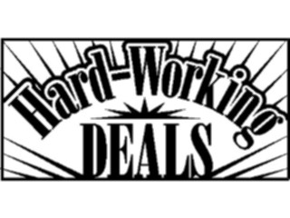 Sticker Custom Preview Image #000352 Advertising Sales Promos Hard Working Deals