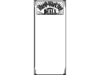 Sticker Custom Preview Image #000353 Advertising Sales Promos Hard Working Deals Frame