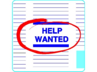 Sticker Custom Preview Image #000358 Advertising Sales Promos Help Wanted