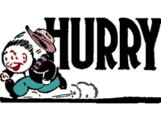 Sticker Custom Preview Image #000374 Advertising Sales Promos Hurry2