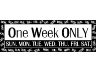 Sticker Custom Preview Image #000450 Advertising Sales Promos One Week Only1