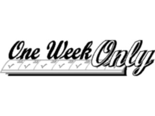 Sticker Custom Preview Image #000451 Advertising Sales Promos One Week Only2