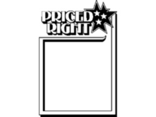 Sticker Custom Preview Image #000480 Advertising Sales Promos Priced Right Frame