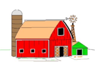 Sticker Custom Preview Image #000745 Agriculture Barn03