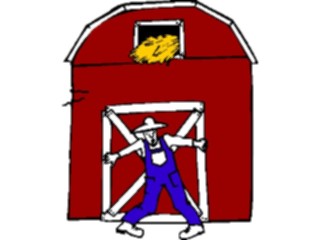 Sticker Custom Preview Image #000755 Agriculture Barn Farmer