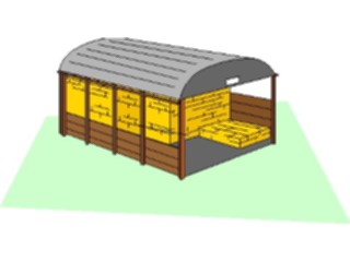 Sticker Custom Preview Image #000784 Agriculture Dutch Barn