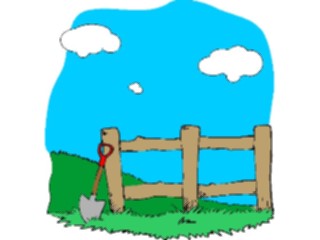 Sticker Custom Preview Image #000821 Agriculture Farm Fence