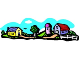 Sticker Custom Preview Image #000828 Agriculture Farm Scene