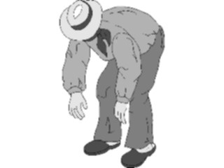 Sticker Custom Preview Image #000854 Agriculture Farmer Bending Over