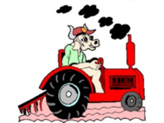 Sticker Custom Preview Image #000858 Agriculture Farmer Cow