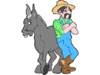 Sticker Custom Preview Image #000867 Agriculture Farmer Mule