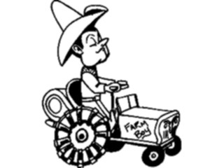 Sticker Custom Preview Image #000874 Agriculture Farmeron Tractor7