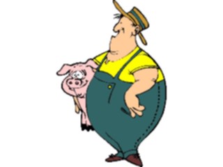 Sticker Custom Preview Image #000876 Agriculture Farmer Pig