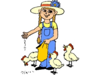 Sticker Custom Preview Image #000889 Agriculture Feeding Chickens1