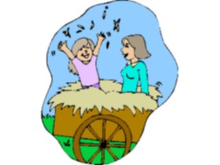 Sticker Custom Preview Image #000907 Agriculture Hay Ride