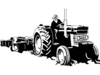 Sticker Custom Preview Image #000953 Agriculture Tractor06