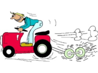 Sticker Custom Preview Image #000966 Agriculture Tractor Driver Mad