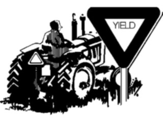 Sticker Custom Preview Image #000971 Agriculture Tractor Sign