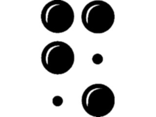 Sticker Custom Preview Image #001155 Alphabets- Specialized Braille Braille-
