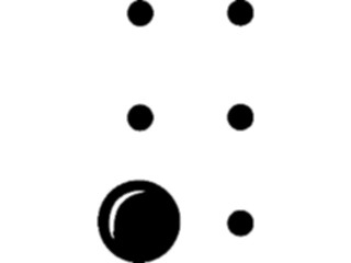 Sticker Custom Preview Image #001158 Alphabets- Specialized Braille Braille-