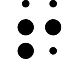 Sticker Custom Preview Image #001160 Alphabets- Specialized Braille Braille