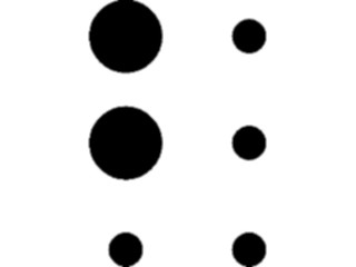 Sticker Custom Preview Image #001165 Alphabets- Specialized Braille Braille2