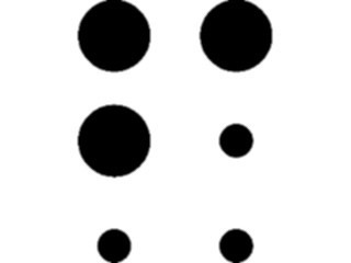 Sticker Custom Preview Image #001169 Alphabets- Specialized Braille Braille6