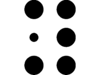 Sticker Custom Preview Image #001197 Alphabets- Specialized Braille Braille Y