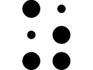 Sticker Custom Preview Image #001198 Alphabets- Specialized Braille Braille Z