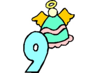 Sticker Custom Preview Image #001240 Alphabets General Angel Angel9