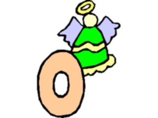 Sticker Custom Preview Image #001255 Alphabets General Angel Angel O