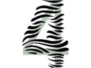 Sticker Custom Preview Image #001333 Alphabets General Animal Print Animal Print4