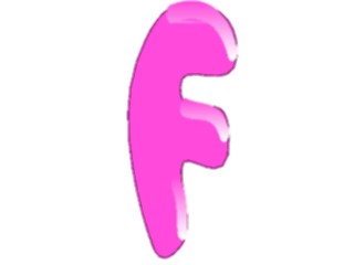 Sticker Custom Preview Image #001653 Alphabets General Bubble Gum Gum Condensed F1