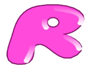 Sticker Custom Preview Image #001769 Alphabets General Bubble Gum Gum Extended R1