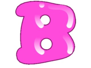 Sticker Custom Preview Image #001885 Alphabets General Bubble Gum Gum Normal B1