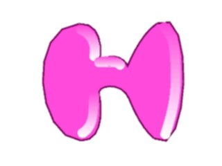 Sticker Custom Preview Image #001897 Alphabets General Bubble Gum Gum Normal H1