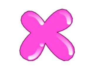 Sticker Custom Preview Image #001945 Alphabets General Bubble Gum Gum Normal X1