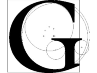 Sticker Custom Preview Image #002586 Alphabets General Circular Circular G