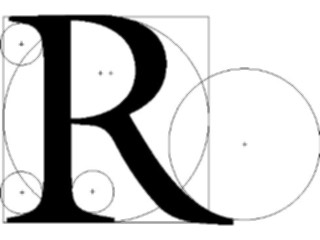 Sticker Custom Preview Image #002597 Alphabets General Circular Circular R